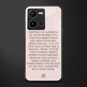 11 Things To Do Phone Case for Vivo Y35 | Glass Case