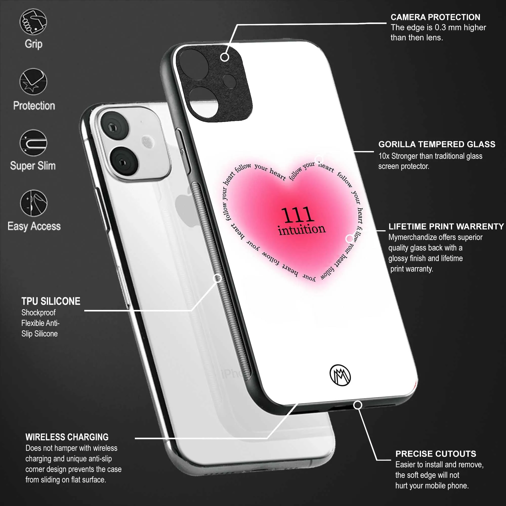 111 Intuition Phone Case for Redmi Note 7 | Glass Case