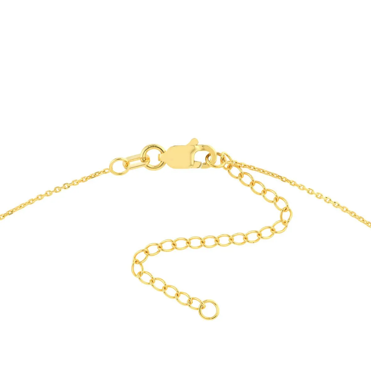 14K Gold Mini Open Heart Necklace