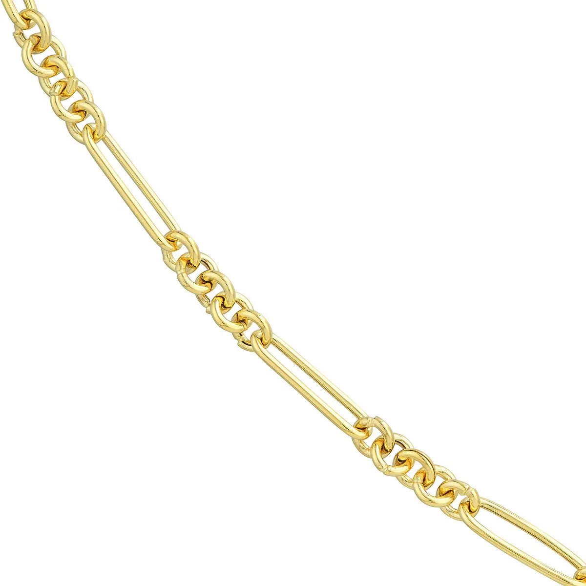 14K Yellow Gold 5 1 Round Paper Clip Chain