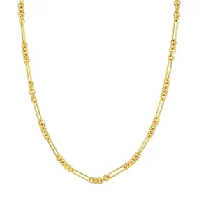 14K Yellow Gold 5 1 Round Paper Clip Chain