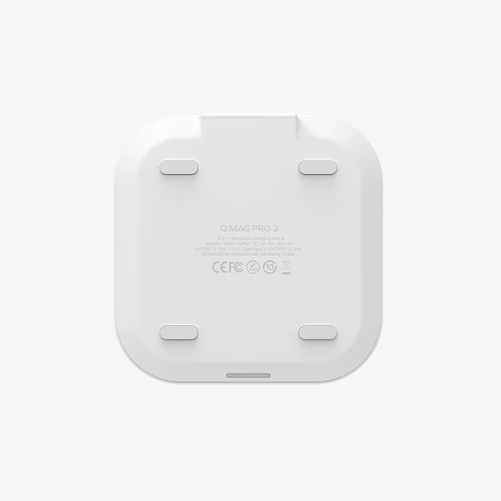 2-in-1 MagSafe Wireless Charging Stand - White