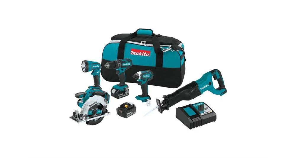 2020 Makita 18V LXT® 5-Pc. Combo Kit (XT505)