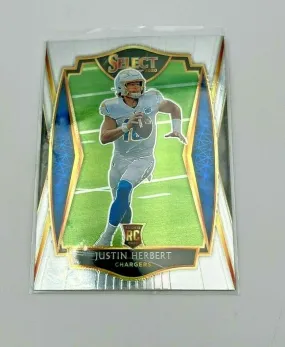 2020 Select Justin Herbert Premier Level Rookie RC #144 Chargers C857