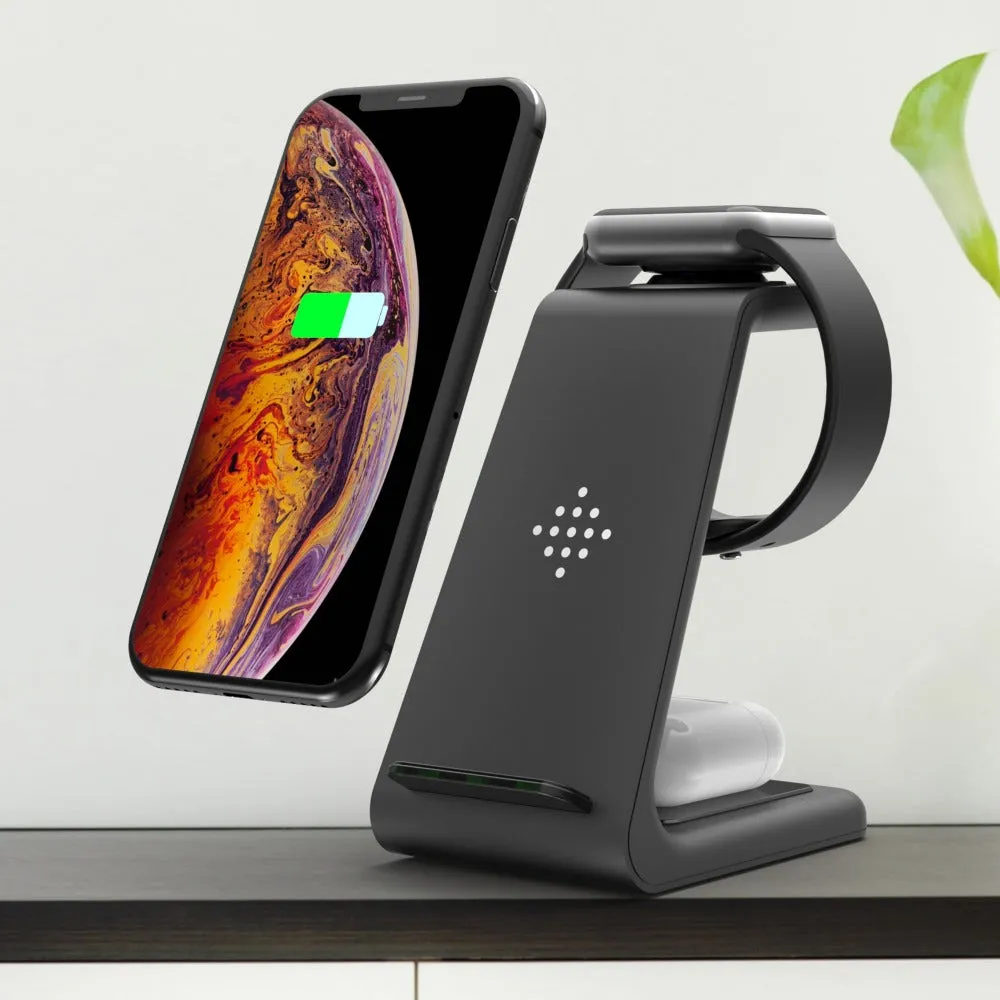 3 in 1  Fast Wireless Charging Station