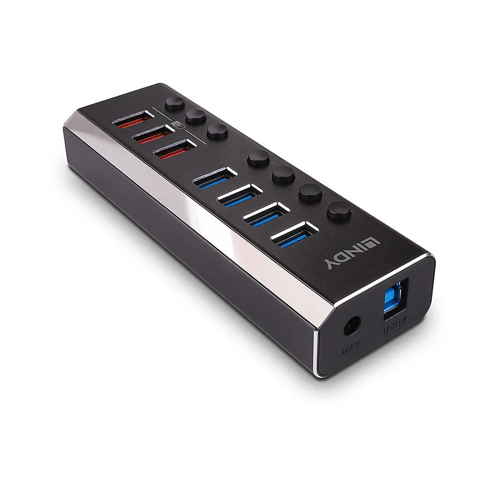 4 Port Usb 3.0 Hub With 3 Quick Cha