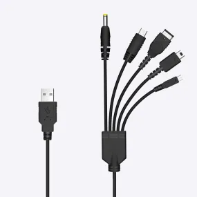 5-in-1 USB Charging Cable for Handheld Consoles - XYAB