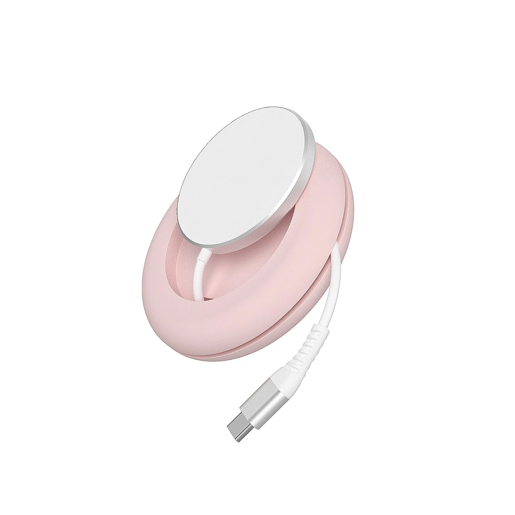 5ft Magnetic Charging Cable compatible with MagSafe® with Smart Management - Blush