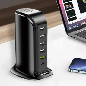 6 Usb Charging Tower