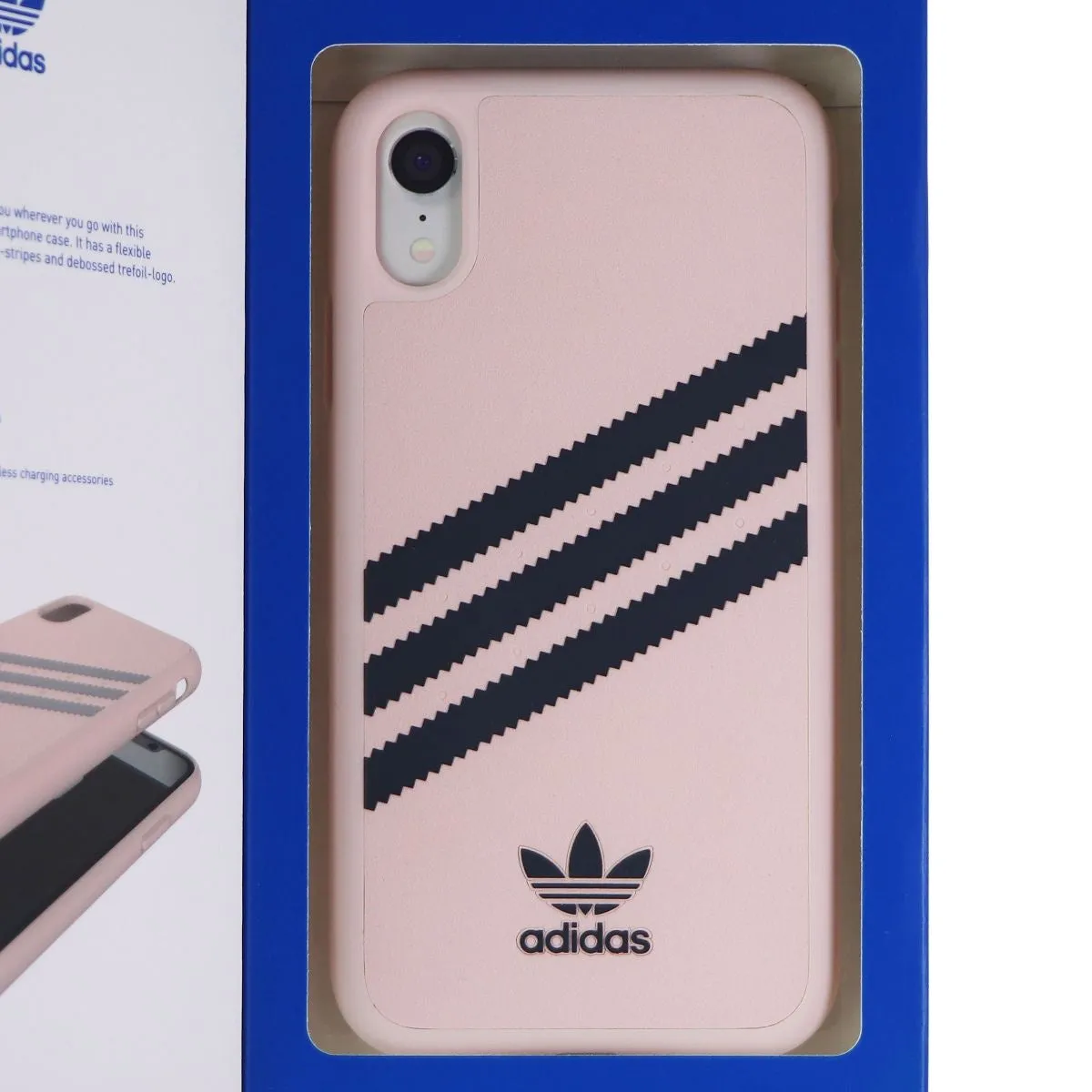 Adidas 3-Stripe Snap Case for Apple iPhone XR - Pink and Gray