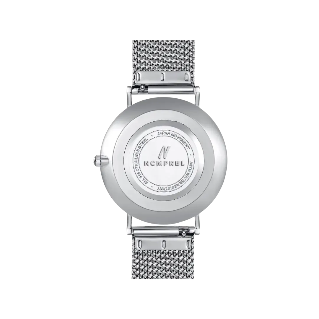 Advance Night Cap 40MM Unisex Watch In Silver/Black