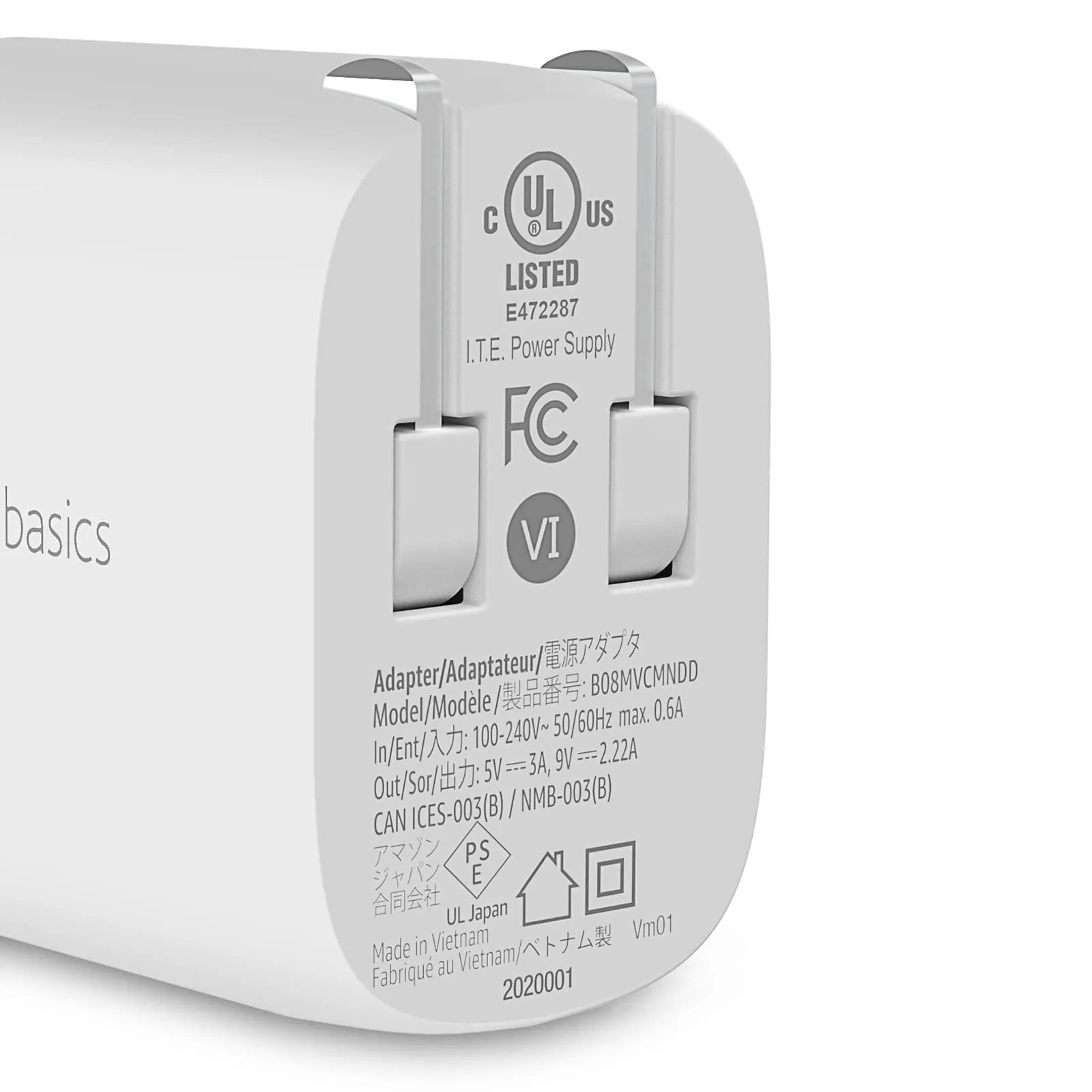 Amazon Basics 20W One-Port USB-C Wall Charger with Power Delivery PD for Tablets & Phones (iPhone 16/15/14/13/12/11/X, iPad, Samsung, and more), non-PPS, 1.81 x 1.73 x 1.09 inches, White