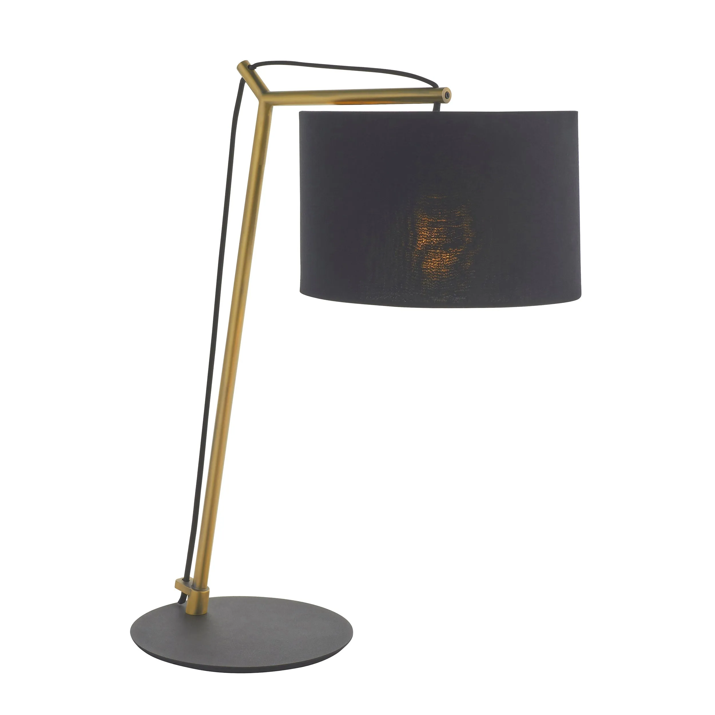 Amos Automic Table Lamp Matt Brass & Black