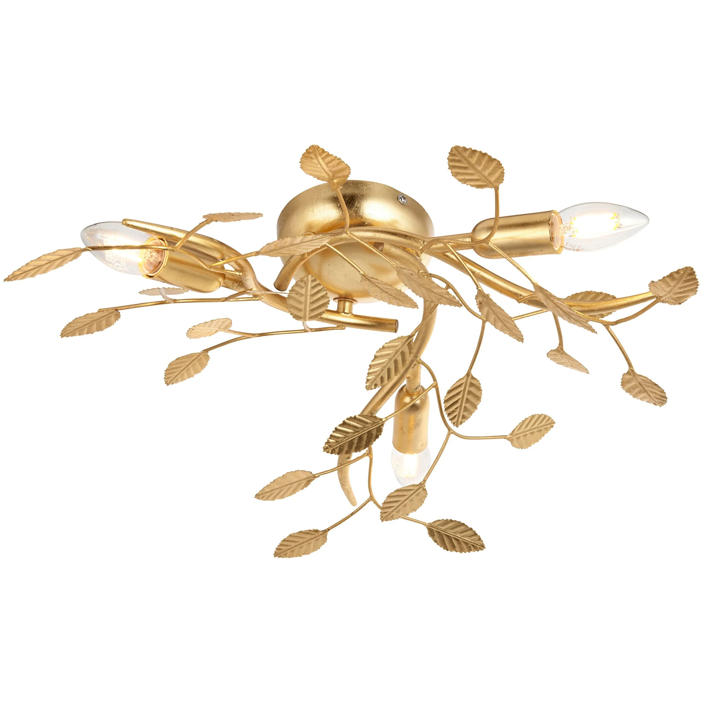 Amos Furcate Ceiling Light Gold Leaf Large