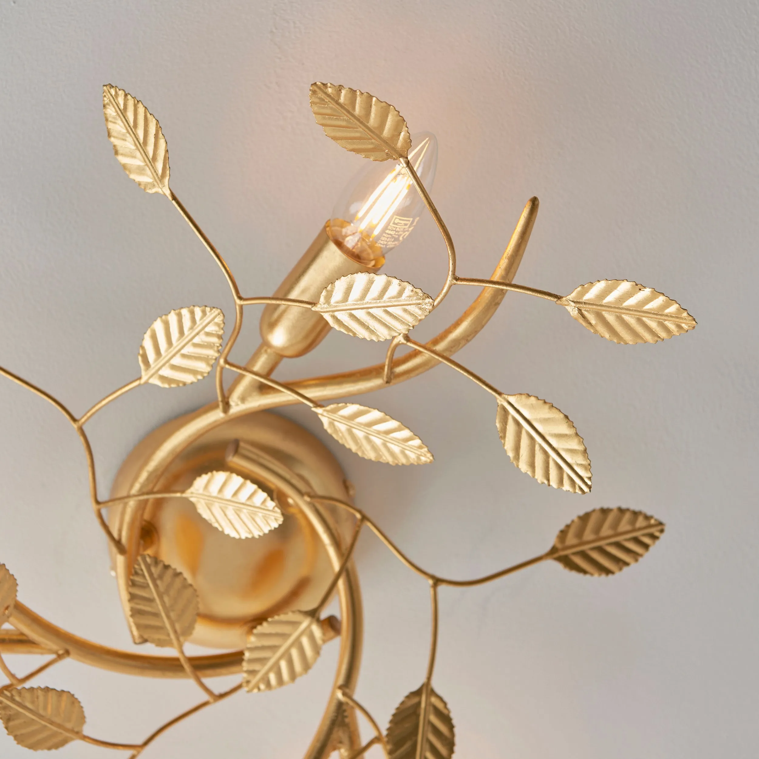 Amos Furcate Ceiling Light Gold Leaf Large