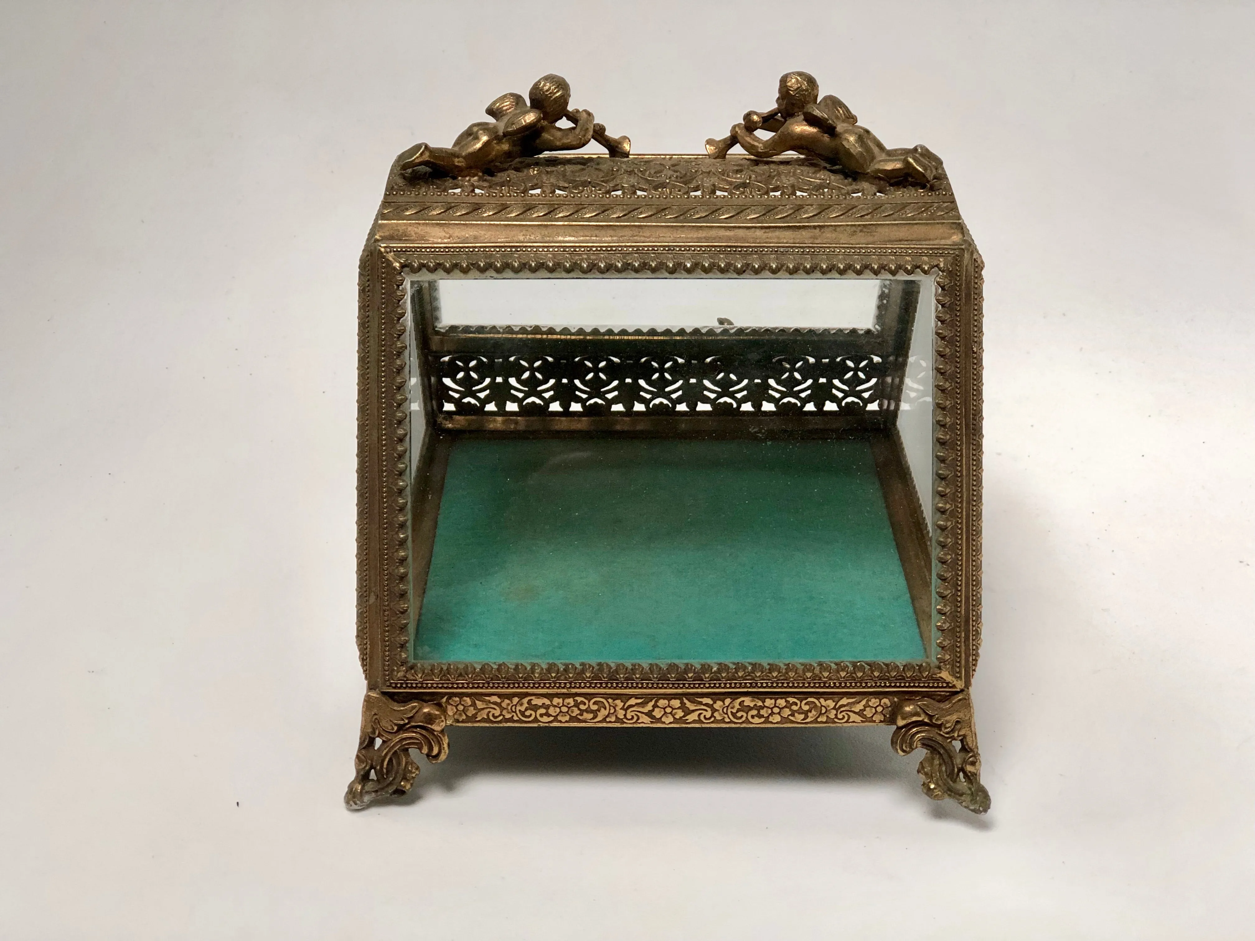 Antique Dov & Angeles Turquoise Jewelry Box