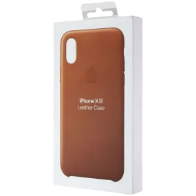 Apple Leather Case MRWP2ZM/A for iPhone Xs - Saddle Brown