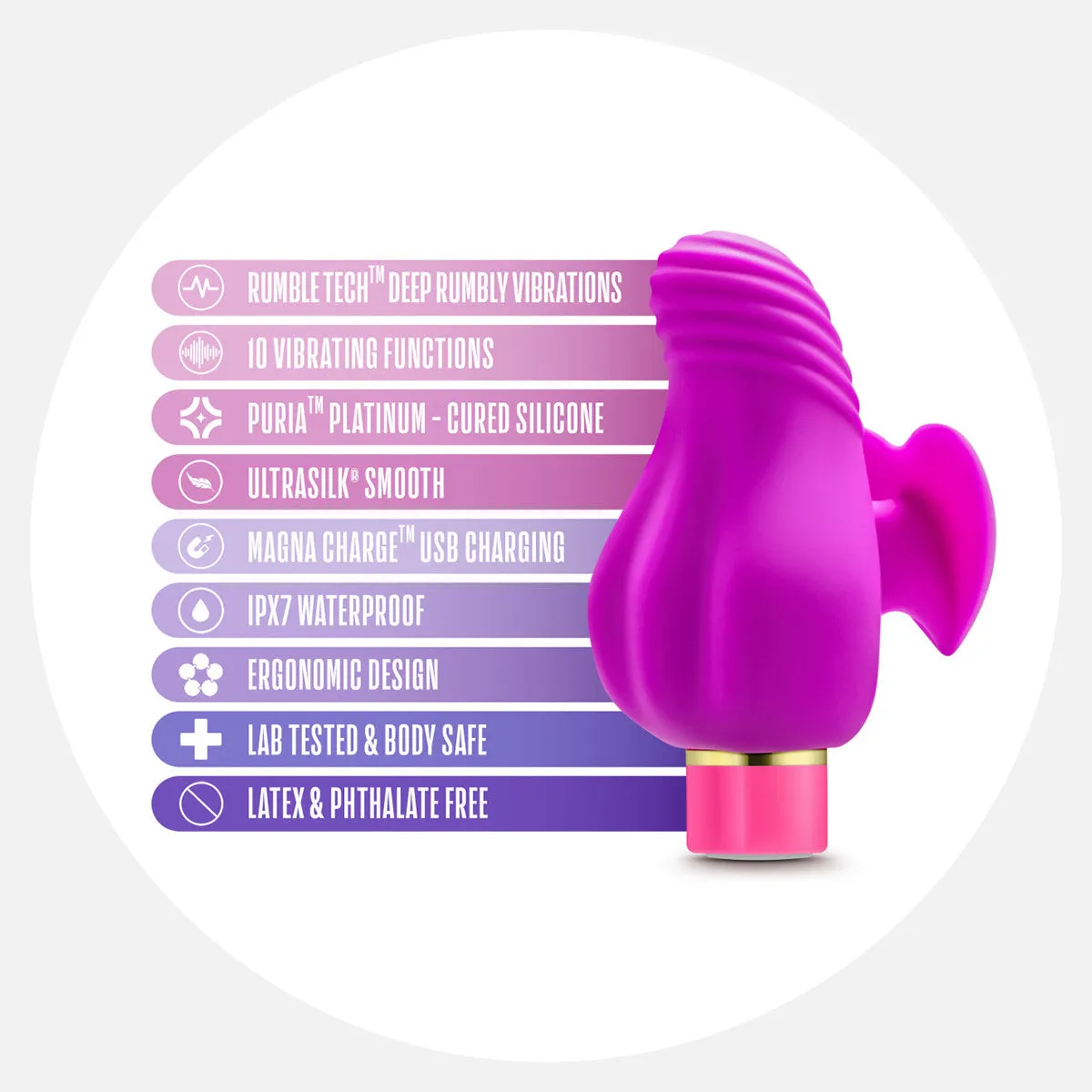 Aria Erotic AF - Plum Rechargeable Finger Vibrator