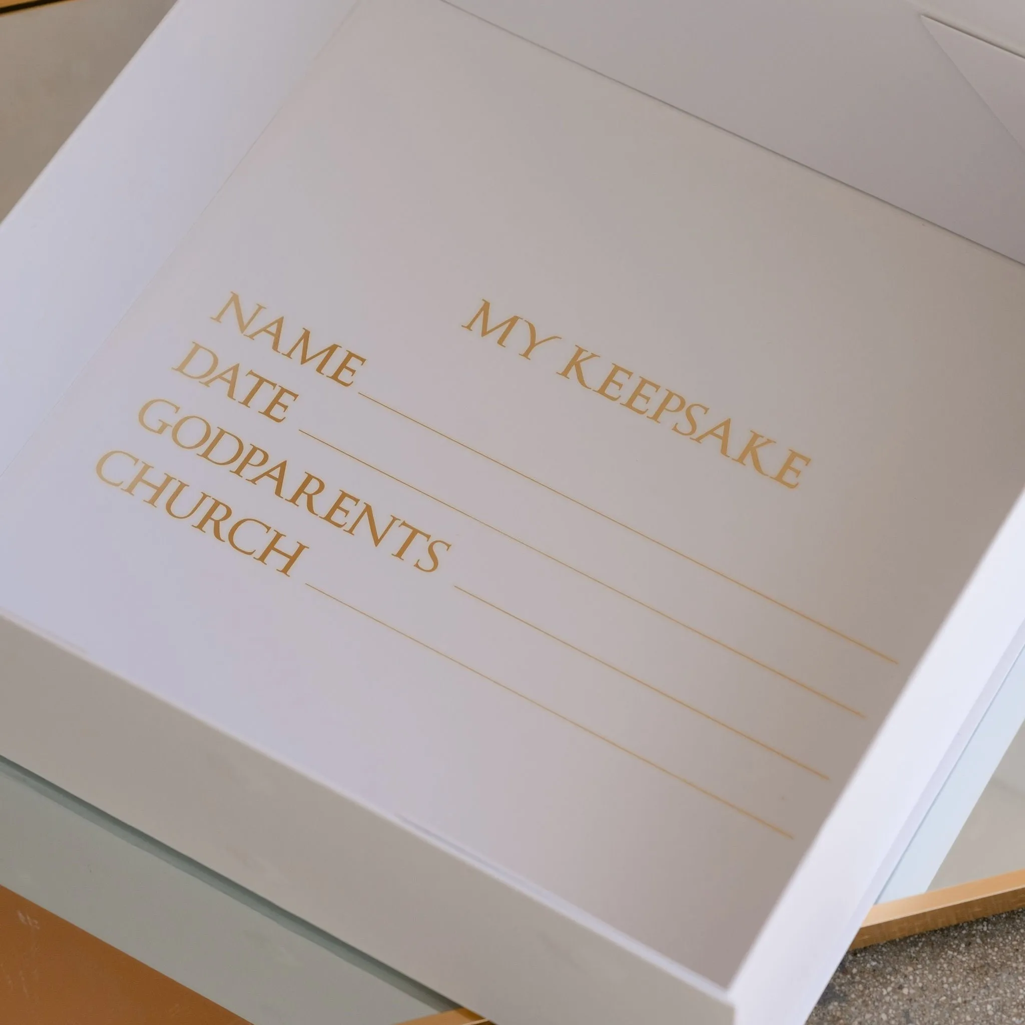 Armenian NAME Christening Bow Box