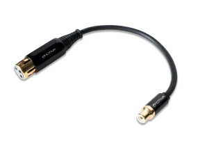 Balanced XLR to Unbalanced RCA Adapter Interconnect