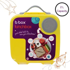 B.Box Lunch Box - Lemon Sherbet Yellow Grey