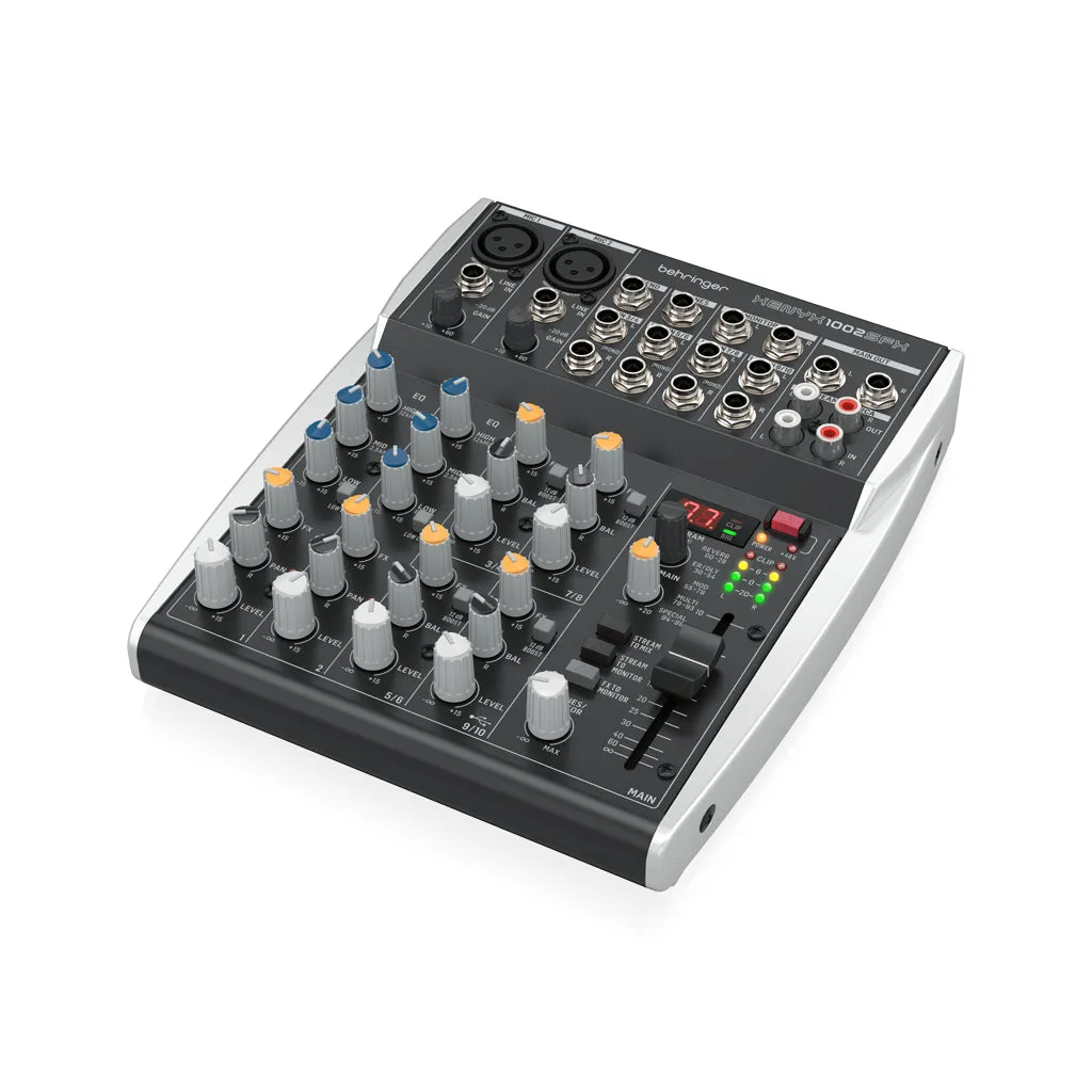 Behringer Xenyx 1002SFX 10ch Mixer W/USB & FX