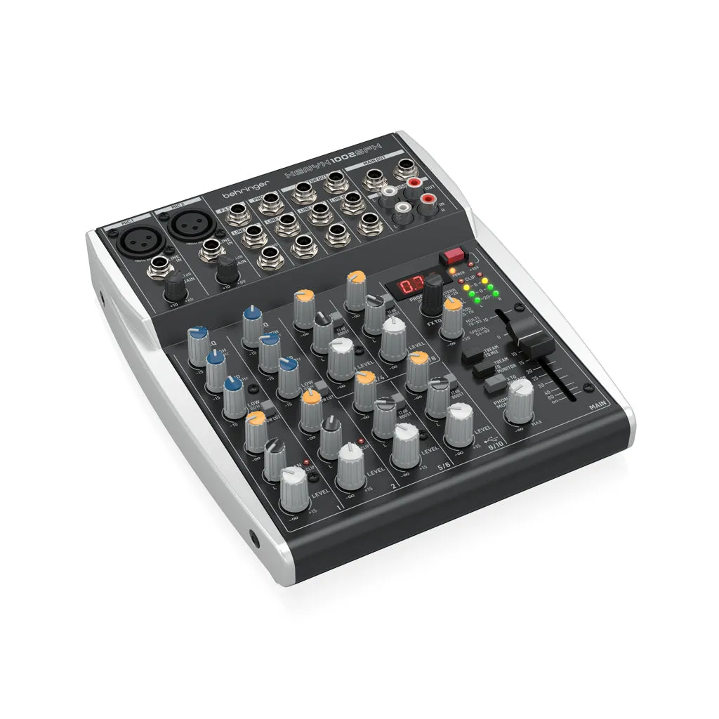 Behringer Xenyx 1002SFX 10ch Mixer W/USB & FX