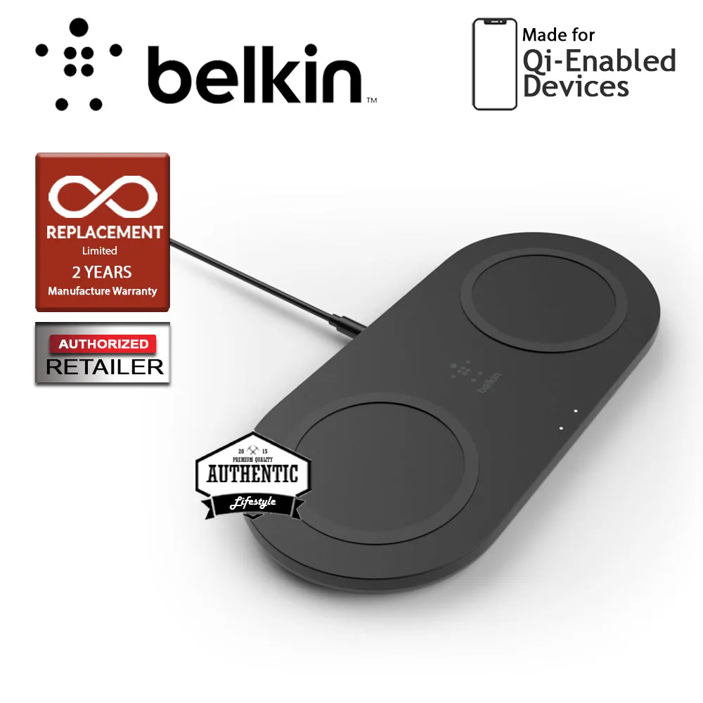 Belkin BOOST↑CHARGE™ 15W Dual Wireless Charging Pad - Black (Barcode : 745883814282 )