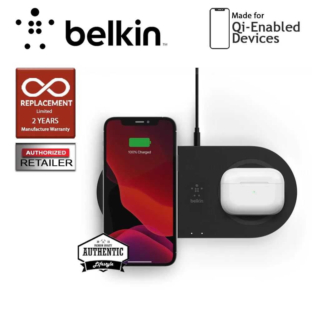 Belkin BOOST↑CHARGE™ 15W Dual Wireless Charging Pad - Black (Barcode : 745883814282 )