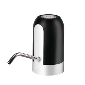 BPA-Free Electric Water Dispenser, USB Charging, Black - GOMINIMO