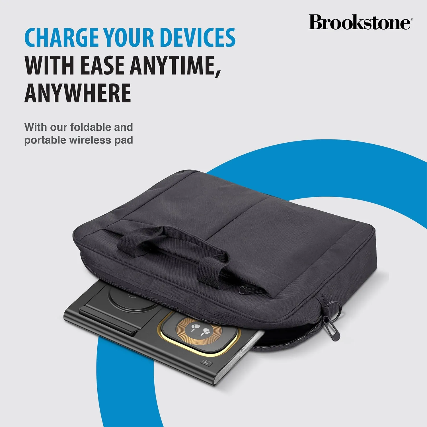 Brookstone 3-in-1 Wireless Charging Station for Apple iPhone, AirPods, and Apple Watch