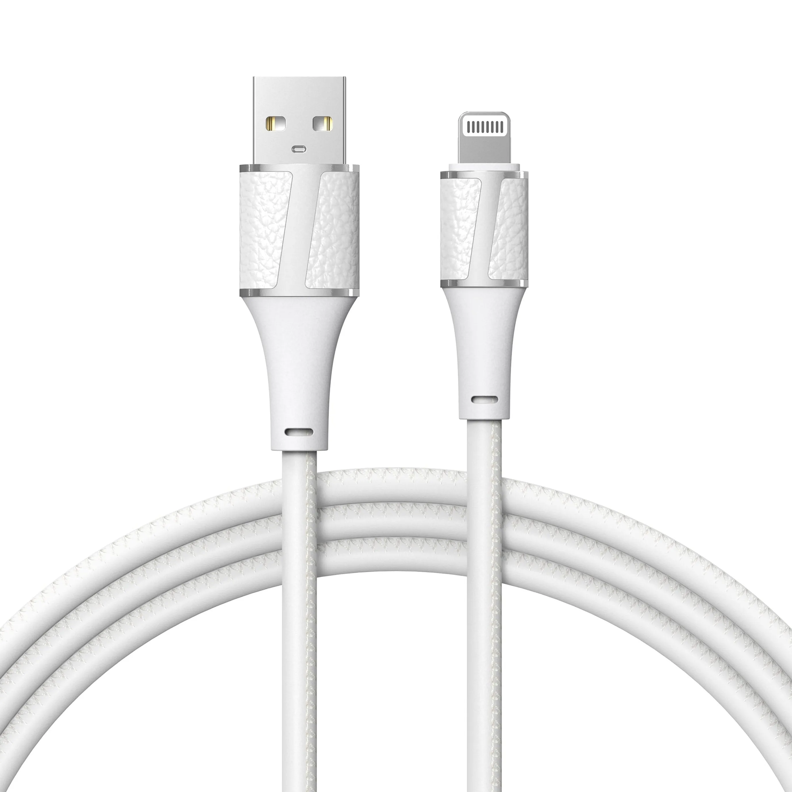 Brookstone Leather MFI Certified Lightning Sync & Charge Cable- 4ft, 6ft, 10ft