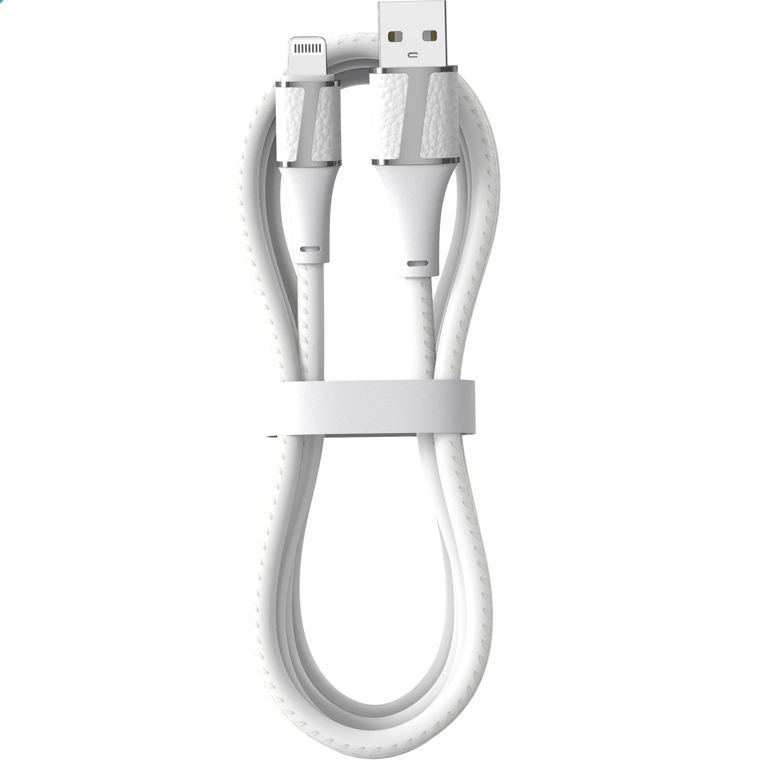 Brookstone Leather MFI Certified Lightning Sync & Charge Cable- 4ft, 6ft, 10ft