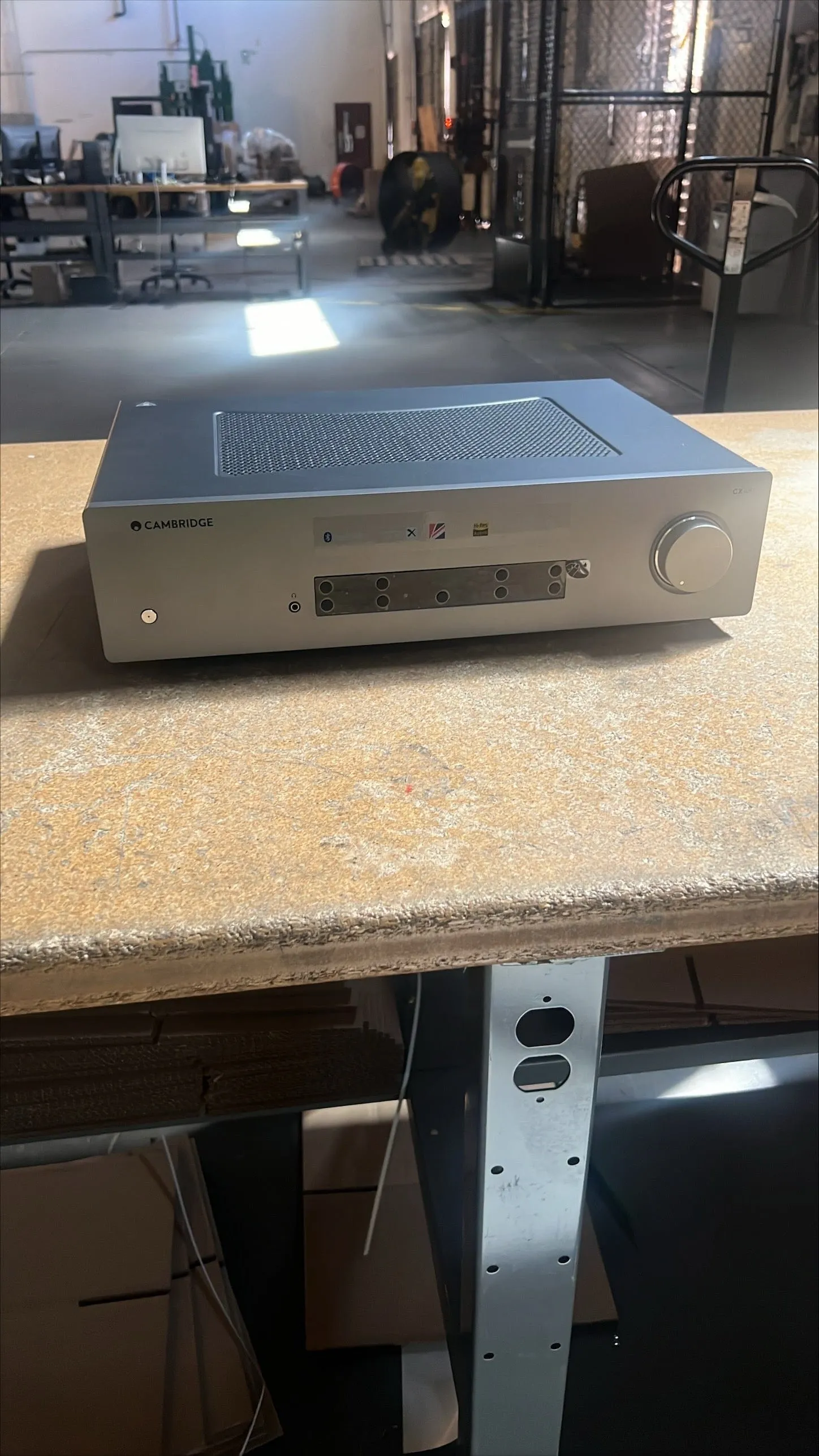 Cambridge Audio Stereo Two-Channel Amplifier with Bluetooth and Built-in DAC 80 Watts Per Channel Lunar Grey - Certified Refurbished