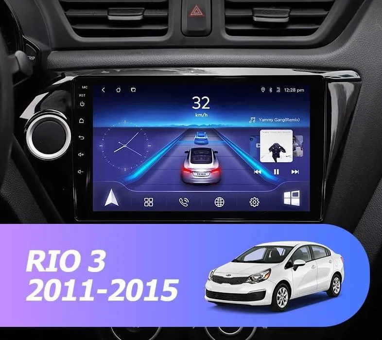 Car Dealz 9" Android 10.0 KIA RIO 3 2011-2015 In Dash Plus OEM Fascia