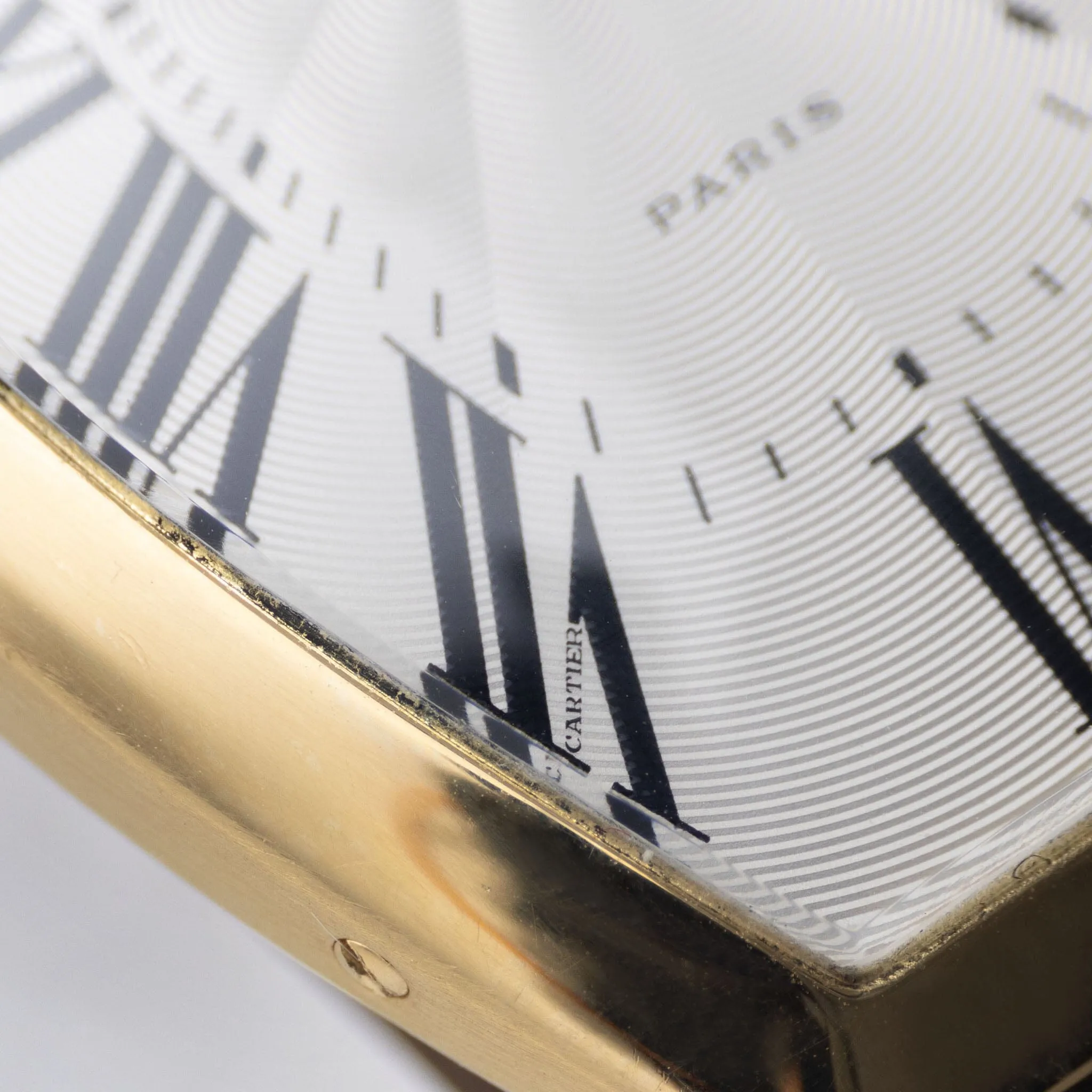 Cartier Paris Tonneau 18kt Yellow Gold “Paris “Dial