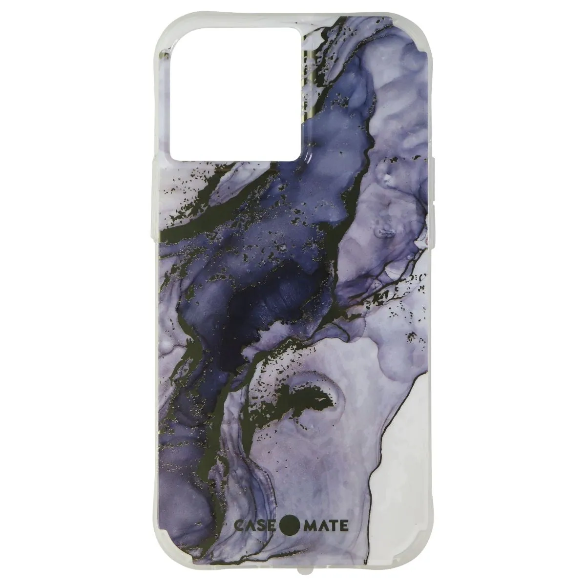 Case-Mate Case for iPhone 13 Pro Max - Gold Foil Elements - Navy Marble