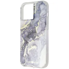 Case-Mate Case for iPhone 13 Pro Max - Gold Foil Elements - Navy Marble