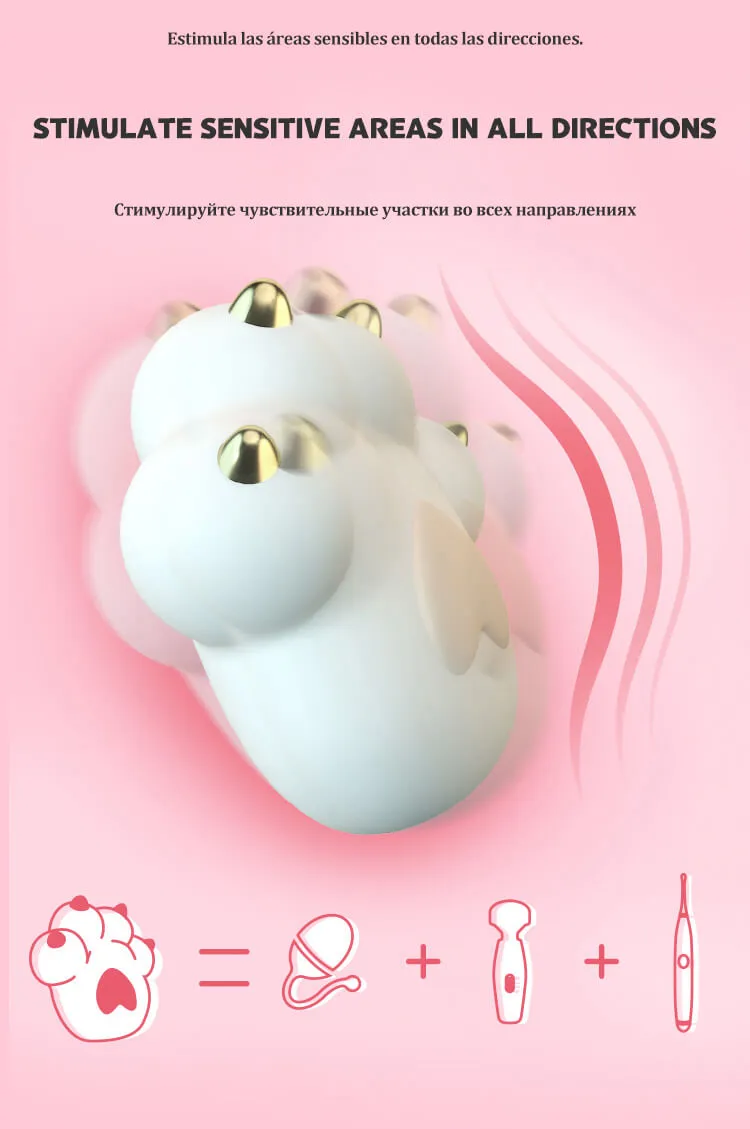 Cat Paw Vibrator Cute Soft Silicone Clitoral Vibrators