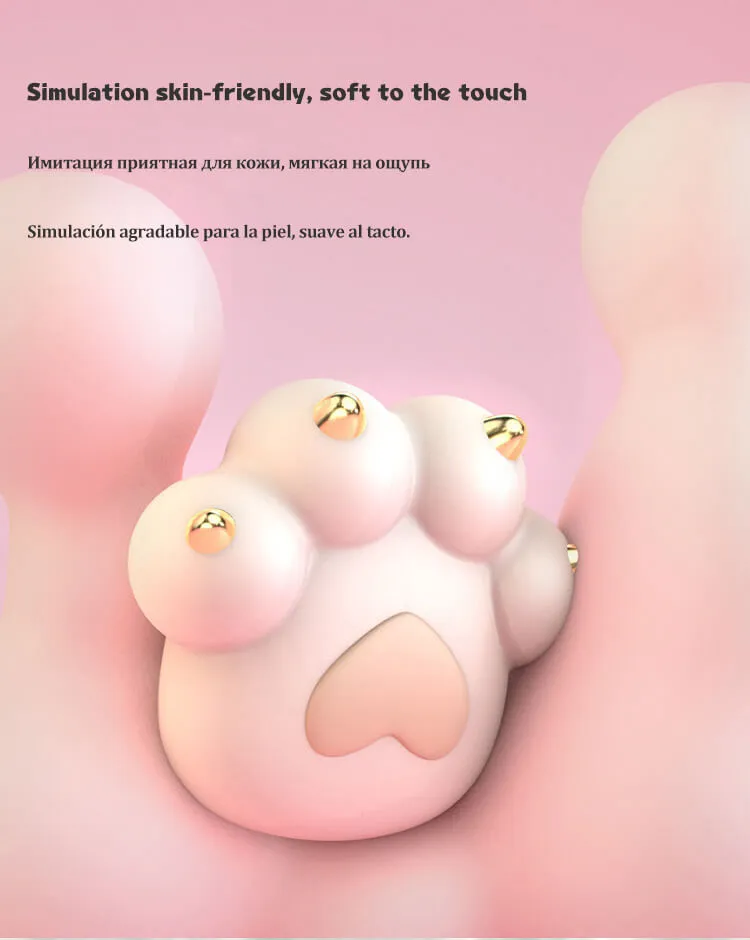 Cat Paw Vibrator Cute Soft Silicone Clitoral Vibrators