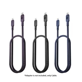 Caudabe ChargeFlex Cable PD 100W for USB-C to USB-C / USB-C to Lightning - 2 Meters