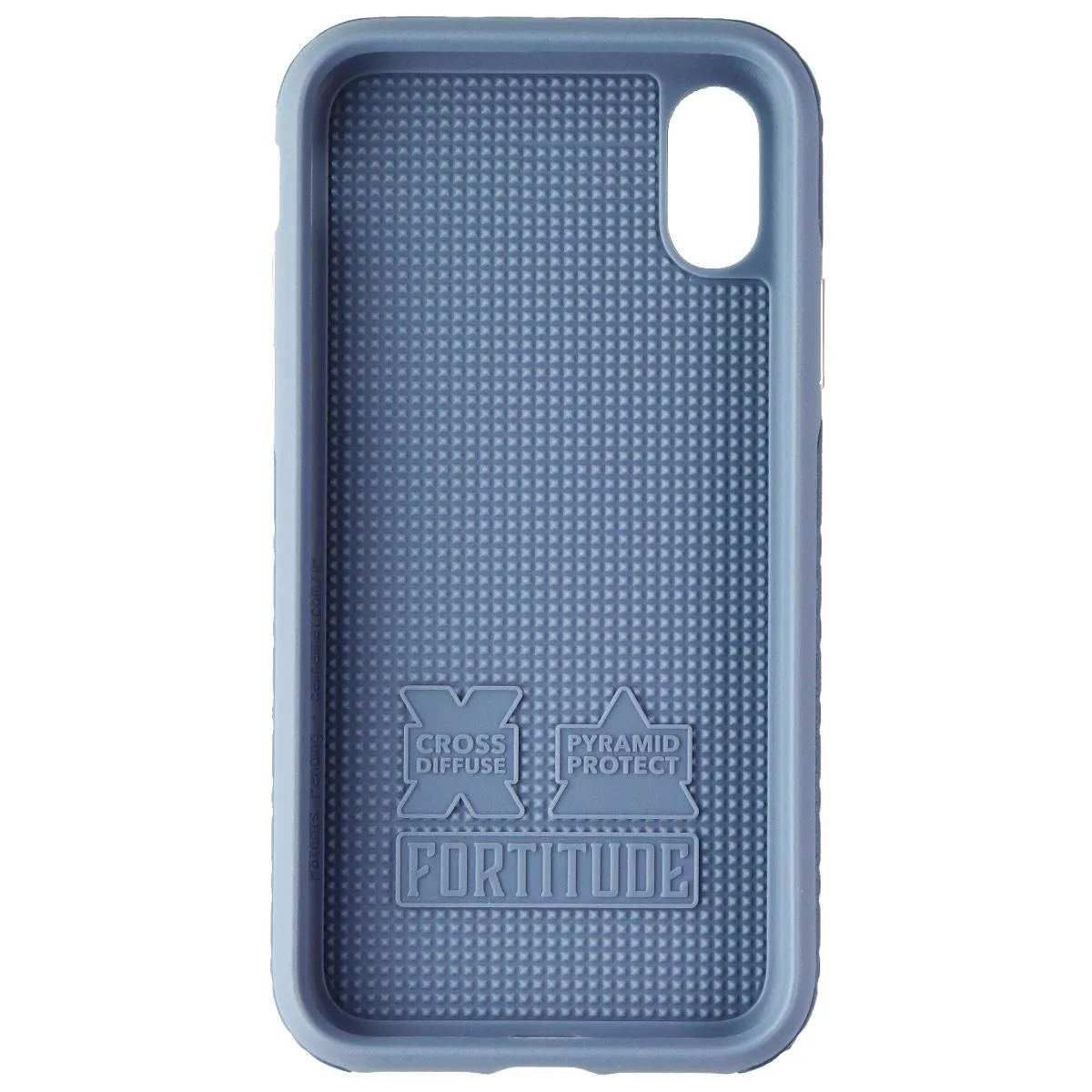 CellHelmet Fortitude Pro Series Hard Case for iPhone Xs and X - Slate Blue