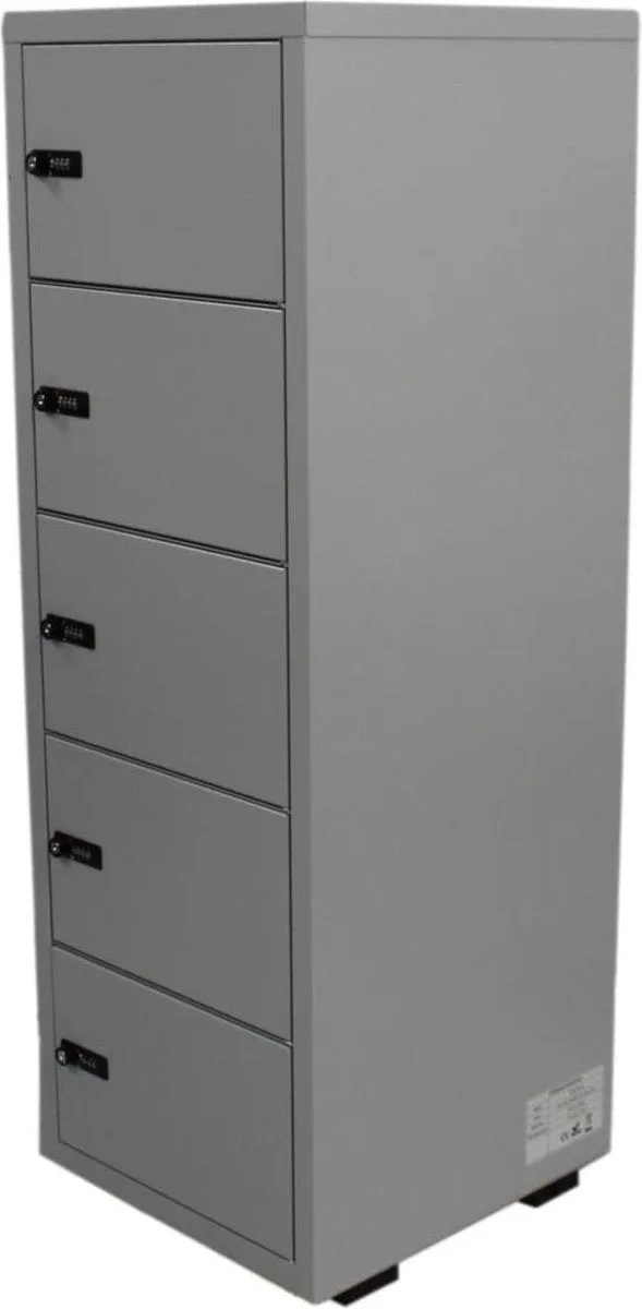 CHARGING LOCKER WITH 5 COMPARTMENTS