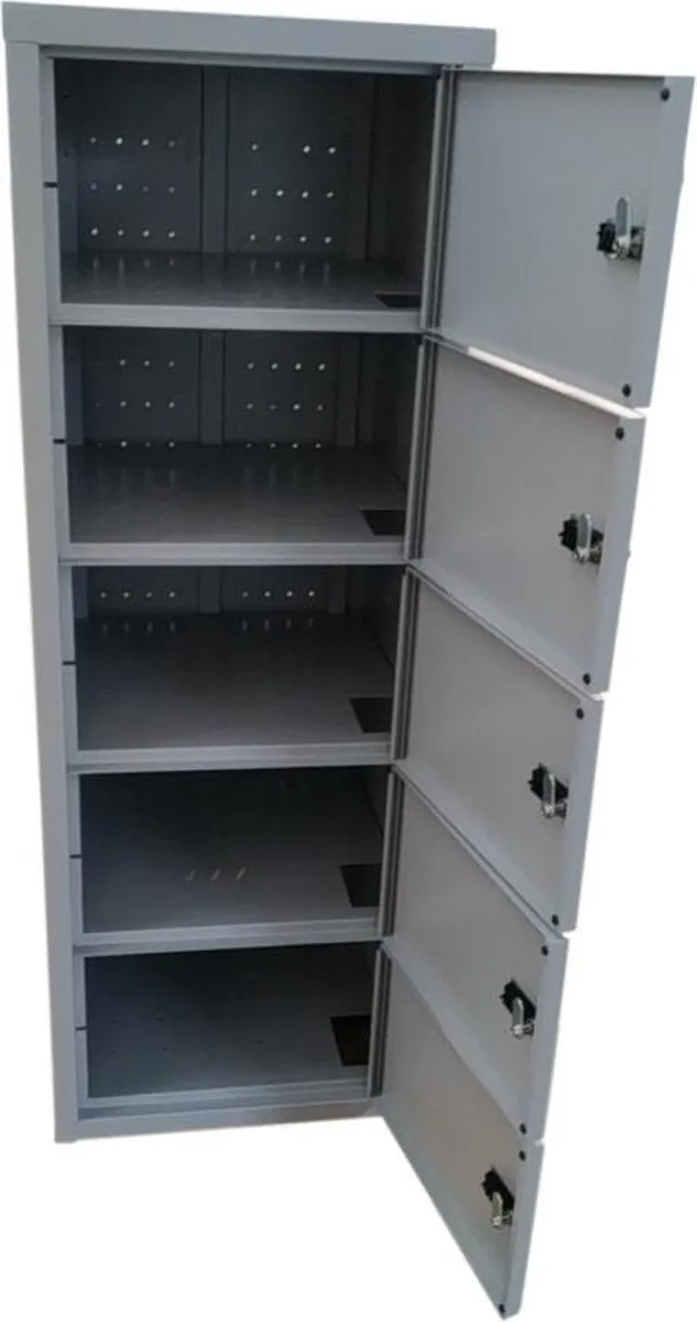 CHARGING LOCKER WITH 5 COMPARTMENTS