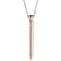 Charmed 7X Vibrating Necklace - Rose Gold by XR Brands