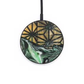 Circle Wood Resin Wireless Charger - Addison (Pattern, 695462)