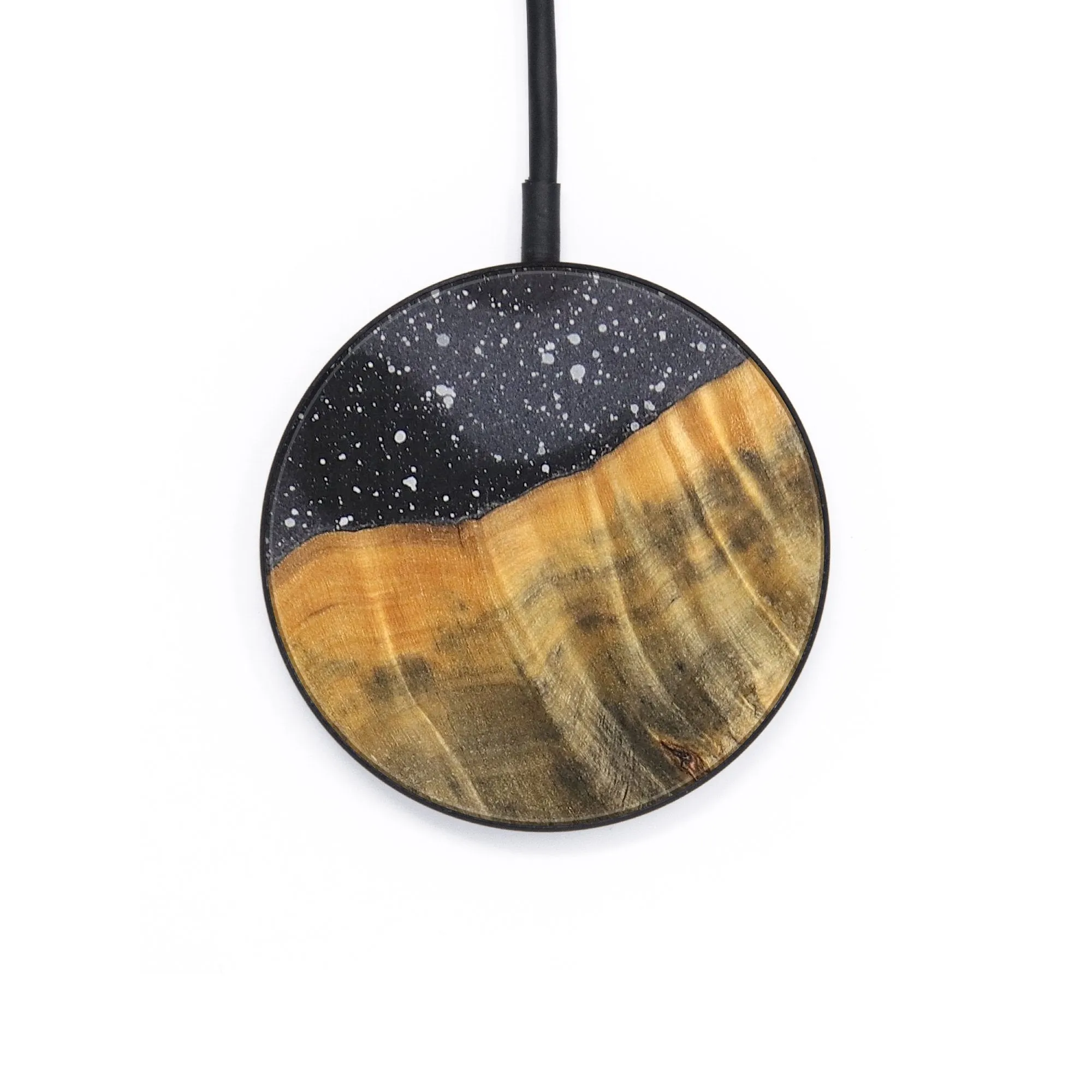 Circle Wood Resin Wireless Charger - Angelica (Cosmos, 695711)