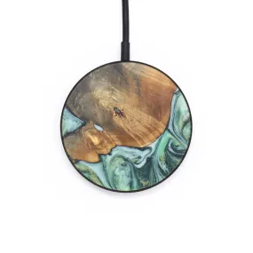 Circle Wood Resin Wireless Charger - Angelique (Green, 718532)