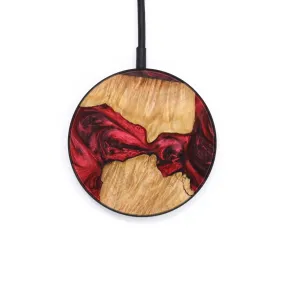 Circle Wood Resin Wireless Charger - Arnold (Red, 640576)