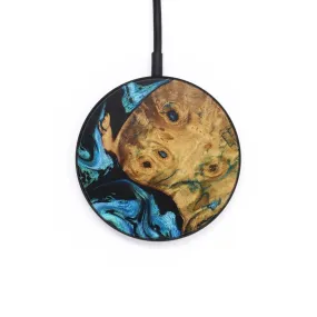 Circle Wood Resin Wireless Charger - Braxton (Blue, 709075)